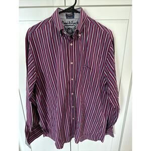 Paul & Shark Italy YACHTING Men's Long Sleeve Casual Shirt 42 Striped Flip Cuff